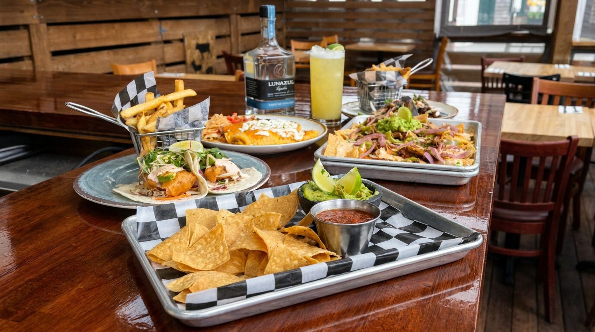 House tortillas and salsas